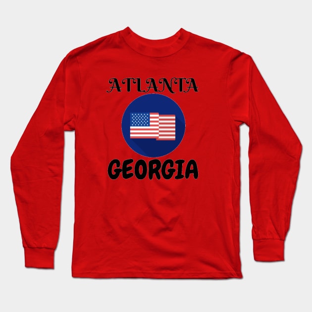 Atlanta Georgia Long Sleeve T-Shirt by Jo3Designs